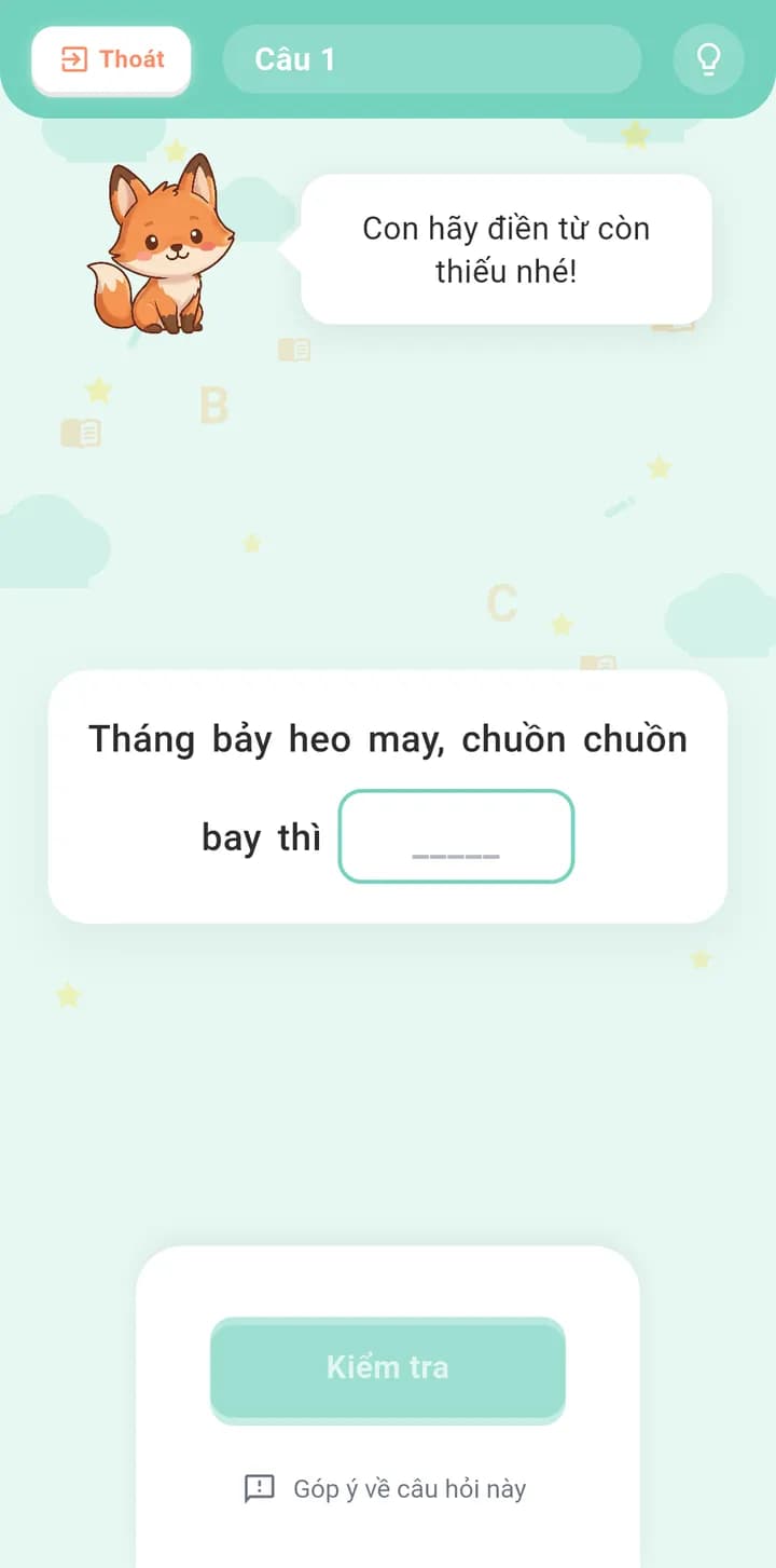 Tục Ngữ & Thành Ngữ: điền từ còn thiếu vào câu tục ngữ